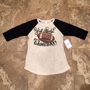Southern Grace girl’s size 10-12 game day blouse